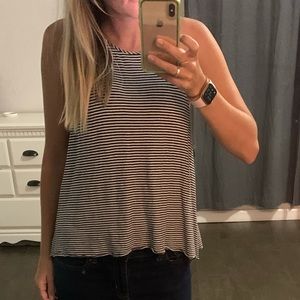 Hollister Semi Cropped Striped Tank